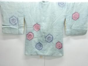 アンティーク　本総絞り　亀甲模様絵羽道行コート
